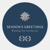 贈り物のホリデーステッ企業のカー ラウンドシール (正面)