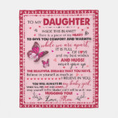 贈り物の娘、季節を問わず誕生日 フリースブランケット (正面)