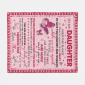 贈り物の娘、季節を問わず誕生日 フリースブランケット (正面(横))