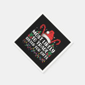 贈り物の家族のクリスマスのために姉を交換する可能性が最も高い スタンダードカクテルナプキン (角)