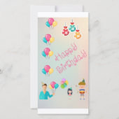 贈り物の誕生日 サンキューカード (正面)