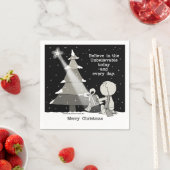 贈り物の贈り物 – クリスマス スタンダードカクテルナプキン (インサイチュ)