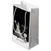 贈り物の贈り物 – クリスマス スモールペーパーバッグ (裏面アングル)