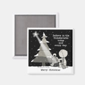 贈り物の贈り物 – クリスマス マグネット (正面/裏面)