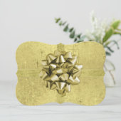 贈り物の金箔に似たクリスマス シーズンカード (スタンド正面)