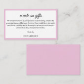 贈り物の願いモダンの結婚手紙 エンクロージャーカード (正面/裏面)