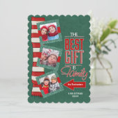 贈り物は最高の家族の緑の黒板3写真 シーズンカード (スタンド正面)