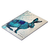 贈り物をパーソナライズ – 抽象芸術ブルーヘア | ノートブック (左側)