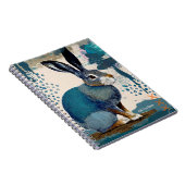 贈り物をパーソナライズ – Blue Art Hare | ノートブック (右側)