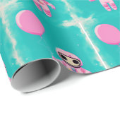 贈り物を包むのに最適な可愛いコスモナウ。 ラッピングペーパー (ロールコーナー)