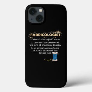 贈り物を意味すおもしろいる生地学者のキルター iPhone 13ケース