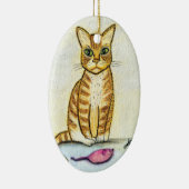 贈り物を持って来た セラミックオーナメント (右)