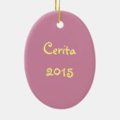 贈り物を持って来た セラミックオーナメント (裏面)