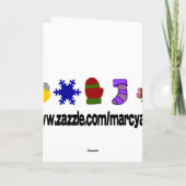 贈り物を持つそり、カ与えードの空白の喜び シーズンカード (裏面)