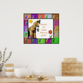 贈り物を持つギークに注意 ポスター (キッチン)