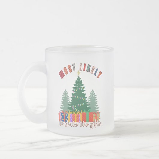 贈り物を振り払う可能性が最も高い フロストグラスマグカップ (左)