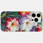 贈り物を明るくするはっきりしたフローラデザイン Case-Mate iPhoneケース (裏面 (横))