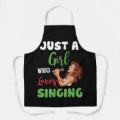 贈り物を歌うのが大好きな少女 エプロン (正面)