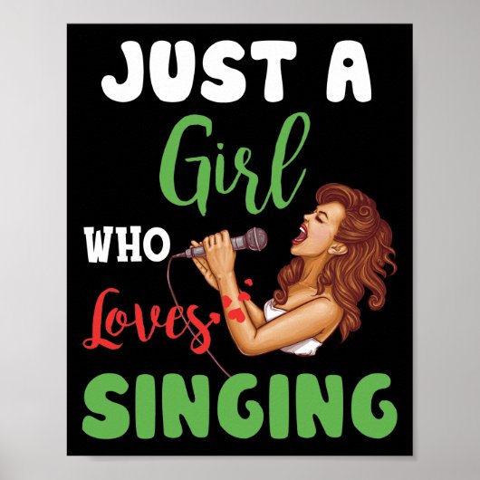 贈り物を歌うのが大好きな少女 ポスター (正面)