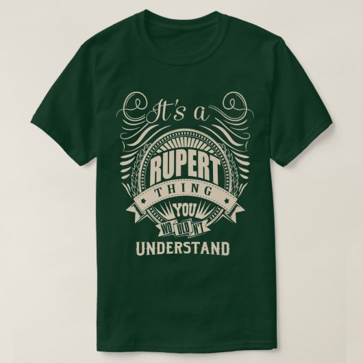 贈り物を理解できないのはルパートだ Tシャツ (デザイン正面)