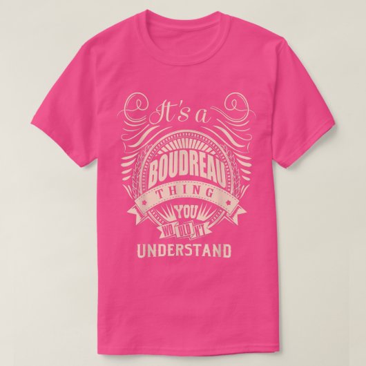 贈り物を理解できないBOUDREAUのアイテム Tシャツ (デザイン正面)