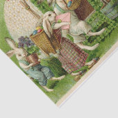 贈り物を贈るウサギを迎えるイースター格言 薄葉紙 (詳細)