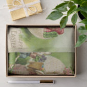 贈り物を贈るウサギを迎えるイースター格言 薄葉紙 (ギフト)