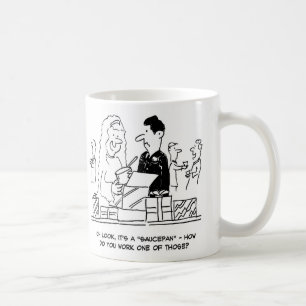 贈り物を開く花婿 コーヒーマグカップ