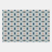 贈り物を青で包む ラッピングペーパーシート (正面)