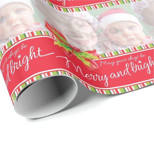 贈り物を飾るサンタのクリスマスのラップ ラッピングペーパー (ロールコーナー)