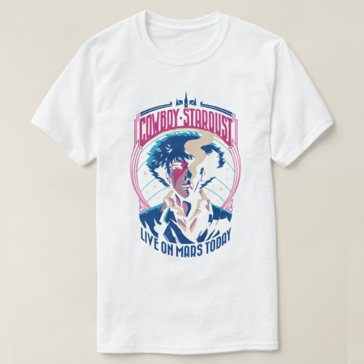 贈り物カウボーイ男性へスターダストグラフィック用ファン Tシャツ (デザイン正面)