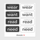 贈り物シンプルにシンプルする シール (シート)