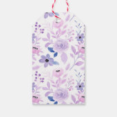 贈り物ラベルとギフトエンクロージャー用のピンクのリース ギフトタグ (裏面)