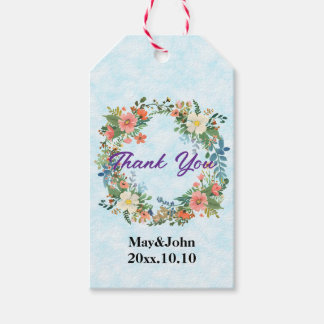 贈り物ラベルとギフトエンクロージャー用のピンクのリース ギフトタグ