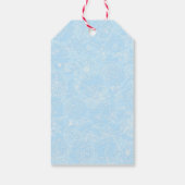 贈り物ラベルとギフトエンクロージャー用のピンクのリース ギフトタグ (裏面)