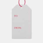 贈り物ラベル蝶の青とピンク ギフトタグ (裏面)