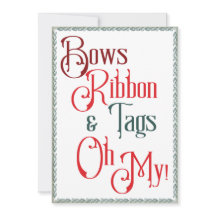 贈り物包みパーティーのおじぎ、リボン、ラベル、ああ！