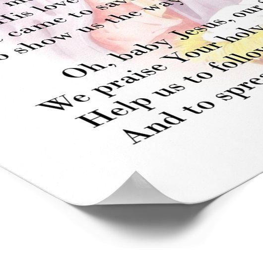 贈り物大切のクリスマス ポスター (角)