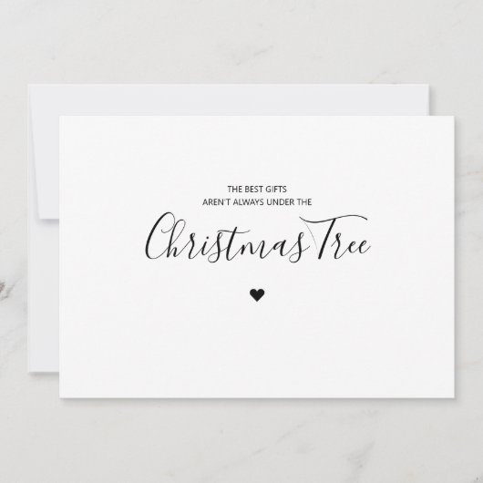 贈り物最高のはいつもカードのクリスマスにはならない  シーズンカード (正面)