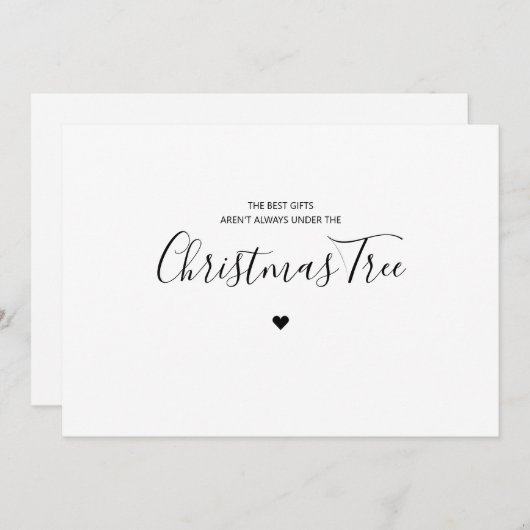 贈り物最高のはいつもカードのクリスマスにはならない  シーズンカード (正面/裏面)