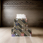 贈り物熱狂するに立つナツクラッカー茶色 ラッピングペーパー