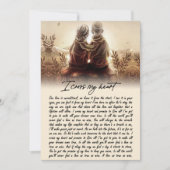 贈り物|自分の魂が交わるハート シーズンカード (正面)