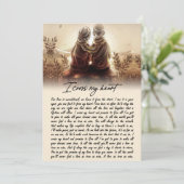 贈り物|自分の魂が交わるハート シーズンカード (スタンド正面)