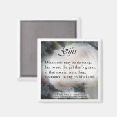 贈り物、詩 マグネット (正面/裏面)