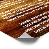 贈り物・贈り物・ウォールアート・詩 ポスター (角)