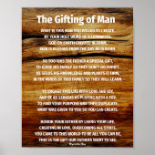 贈り物・贈り物・ウォールアート・詩 ポスター (正面)