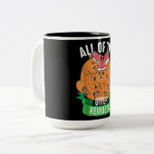 贈り物 | Otterトナカイのクリスマスプレゼントのすべて ツートーンマグカップ (正面左)