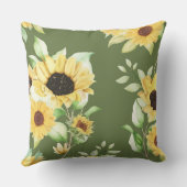 贈エレガントオーガニックり物のための緑の形の芸術 クッション (裏面)