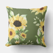 贈エレガントオーガニックり物のための緑の形の芸術 クッション (正面)