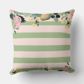 贈エレガントオーガニックり物のための緑の形の芸術 クッション (裏面)